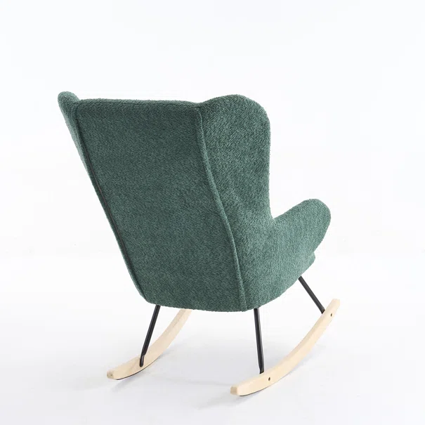 Κουνιστή Πολυθρόνα Μπουκλέ (69x93x101) Spitishop Ancona Green