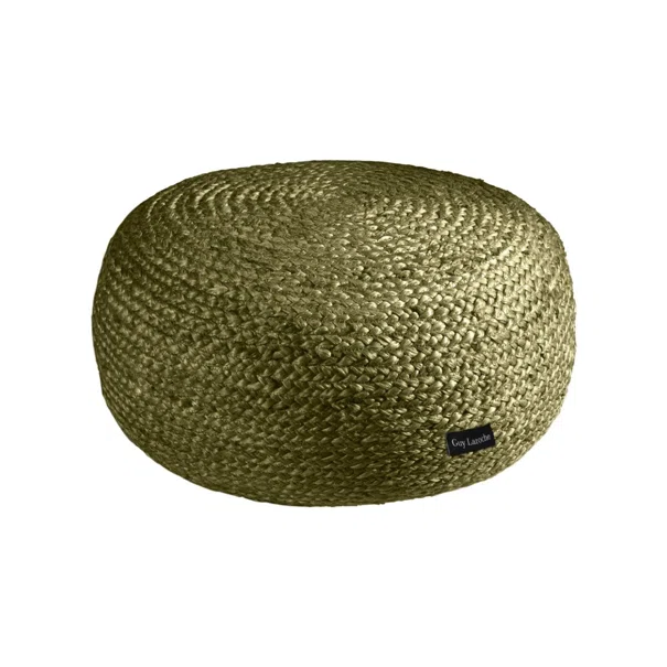 Πουφ (Φ50x25) Guy Laroche Ottoman Olive