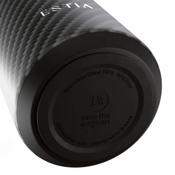Μπουκάλι Θερμός 500ml Estia Save The Aegean Flow Carbon Fibre 01-47948