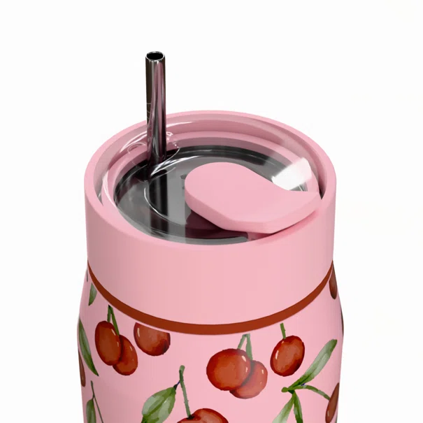 Ποτήρι Θερμός 360ml Estia Save The Aegean Lens Cherry Rose 01-42882