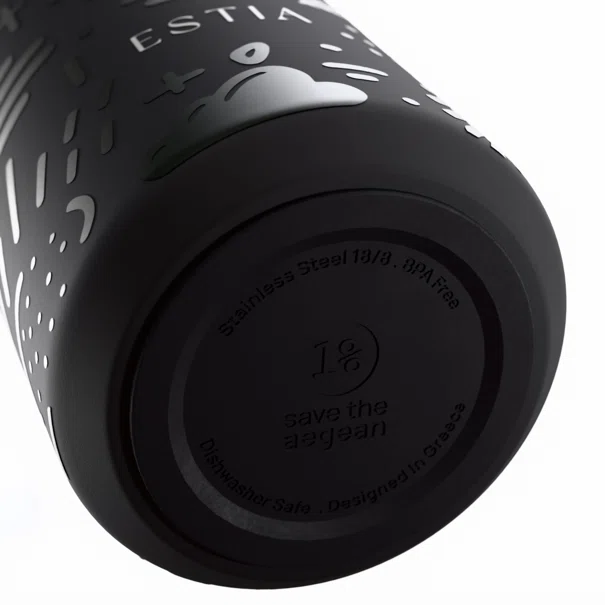 Ποτήρι Θερμός 360ml Estia Save The Aegean Lens Noir Echo 01-42943