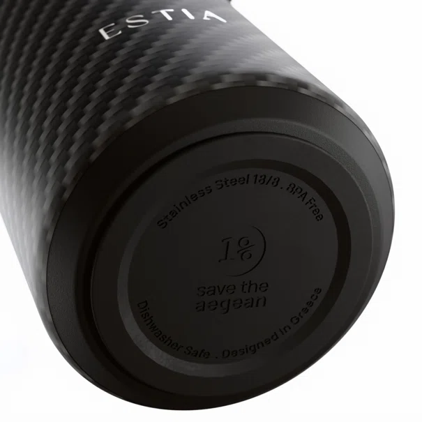 Ποτήρι Θερμός 500ml Estia Save The Aegean Pulse Carbon Fibre 01-47931