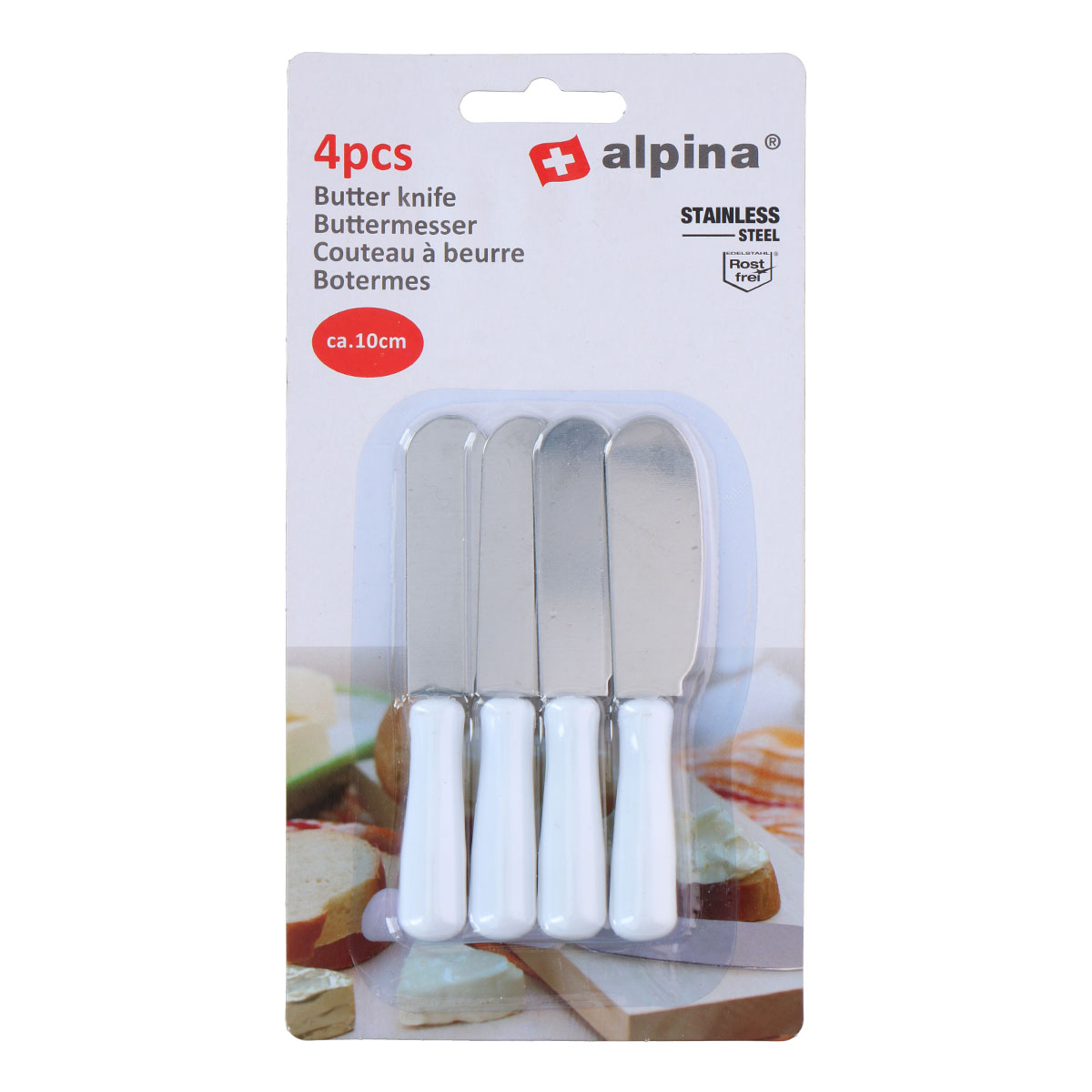 Μαχαίρια Βουτύρου (Σετ 4τμχ) Alpina 871125205846