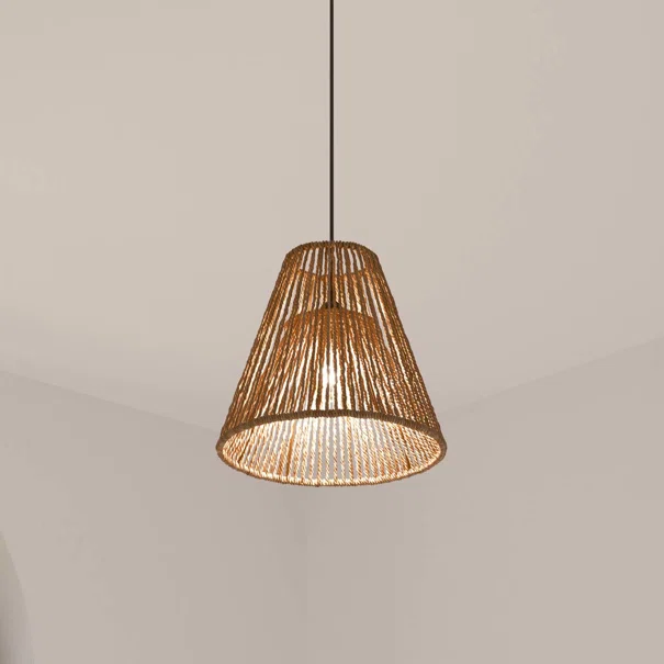 Φωτιστικό Οροφής Μονόφωτο A-S Giada Natural Rope 157702