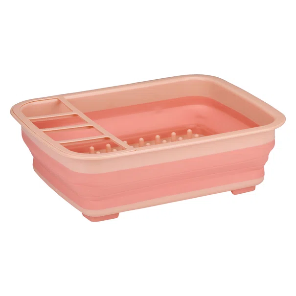 Πτυσσόμενο Στραγγιστήρι Πιάτων (38x29.5x12) Alpina Pink 871125225620