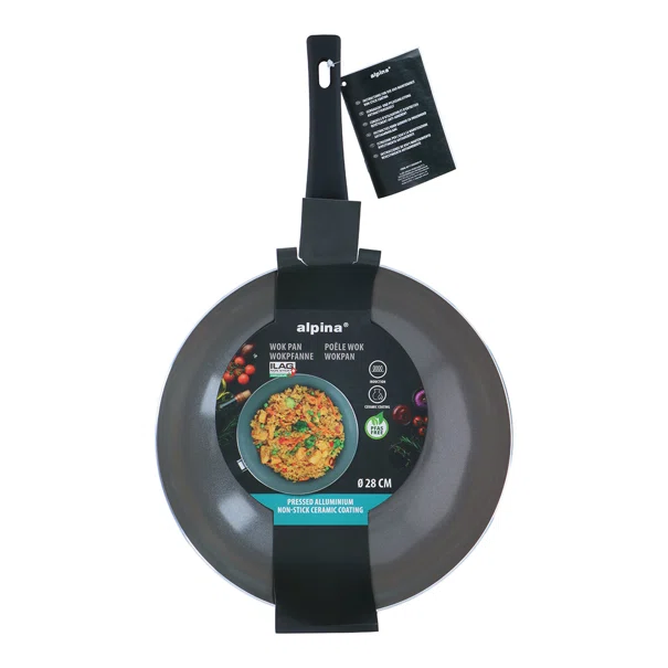 Αντικολλητικό Wok (28εκ.) Αλουμινίου Alpina 871125233519