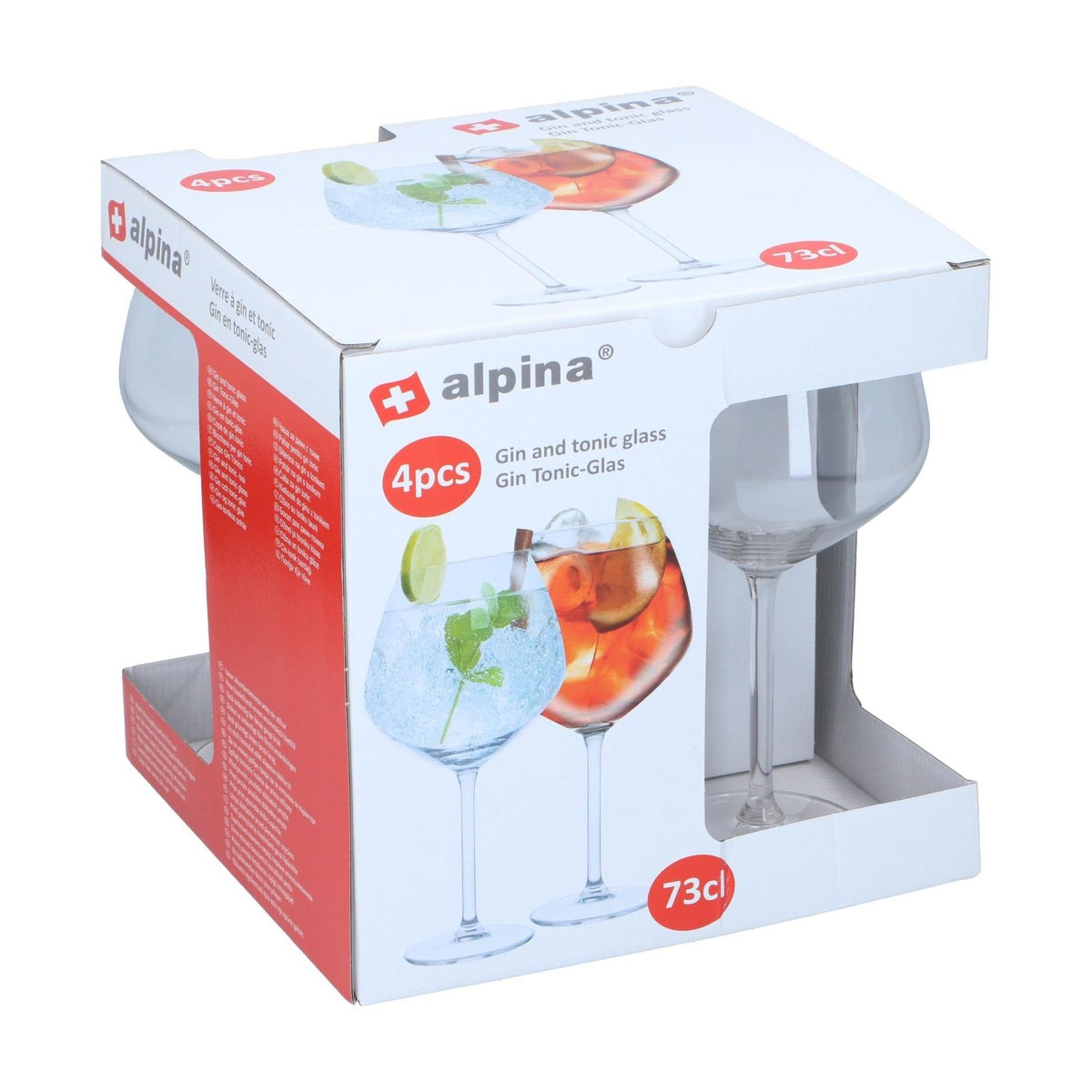 Ποτήρια Κοκτέιλ (Σετ 4Τμχ) 730Ml Alpina 871125249630 Είδη Σερβιρίσματος Σετ Spitishop