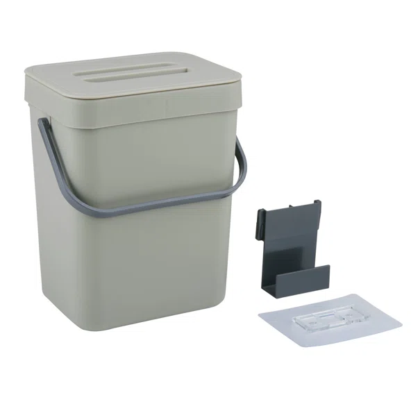 Κάδος Κουζίνας Ντουλαπιού (15.7x12.5x20.5) 3lt Cuisine Elegance Grey 871125249801