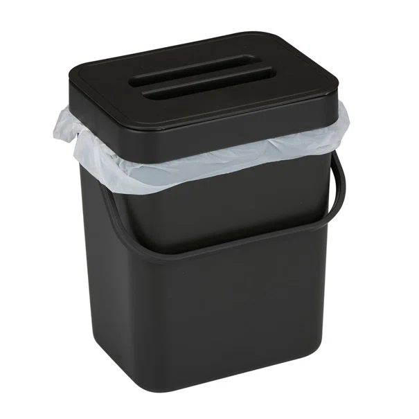 Κάδος Κουζίνας Ντουλαπιού (15.7x12.5x20.5) 3lt Cuisine Elegance Black 871125249801
