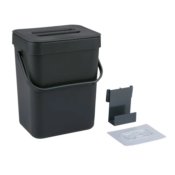 Κάδος Κουζίνας Ντουλαπιού (15.7x12.5x20.5) 3lt Cuisine Elegance Black 871125249801