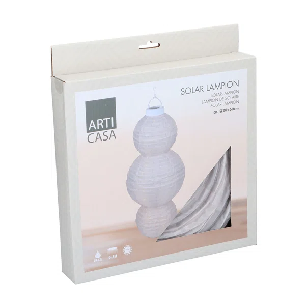 Ηλιακό Φωτιστικό Οροφής (Φ28x60) Articasa Ecru 871125230219