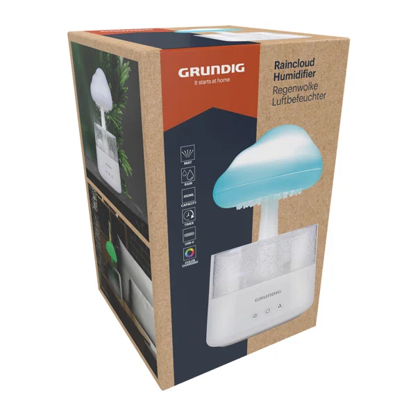 Συσκευή Αρωματοθεραπείας Με Φωτισμό RGB 450ml Grundig 871125234748