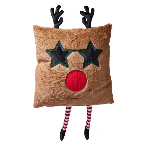 Χριστουγεννιάτικο Μαξιλάρι (45x45) K-M Reindeer Beige AAE448200