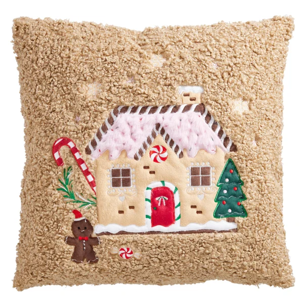 Χριστουγεννιάτικο Μαξιλάρι (45x45) K-M Beige AAE826370