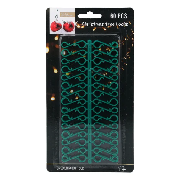 Πιαστράκια Στολιδιών (60τμχ) K-M Green RS4000050