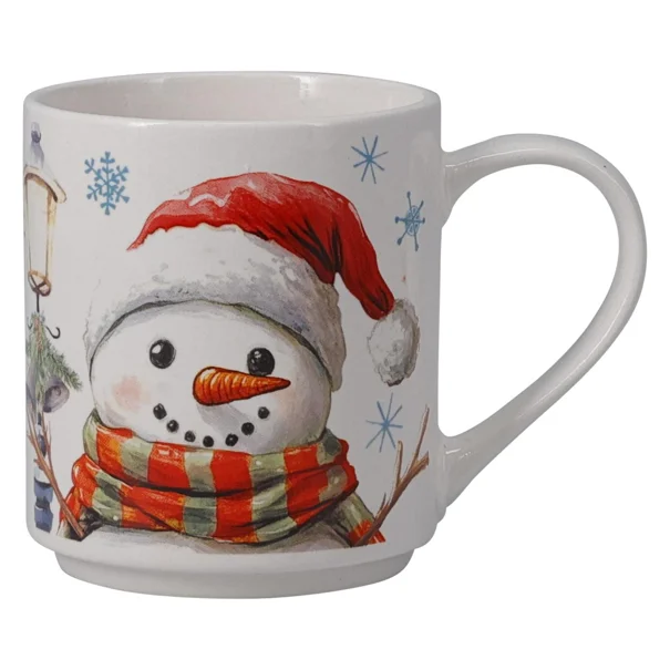 Χριστουγεννιάτικες Κούπες 265ml (Σετ 4τμχ) K-M Snowman Q96001500