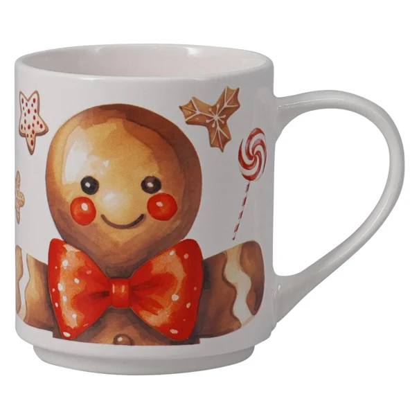 Χριστουγεννιάτικες Κούπες 265ml (Σετ 4τμχ) K-M Gingerbread Q96001500