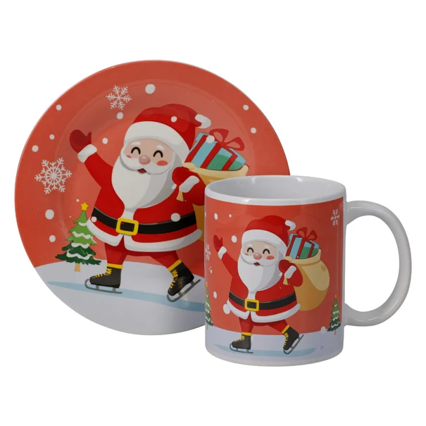 Χριστουγεννιάτικη Κούπα + Πιάτο K-M Santa Q96001640