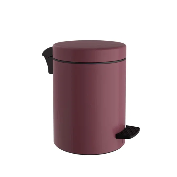 Κάδος Απορριμμάτων Μπάνιου (Φ20x28) Pam & Co 5lt 96 Bordeaux Matte