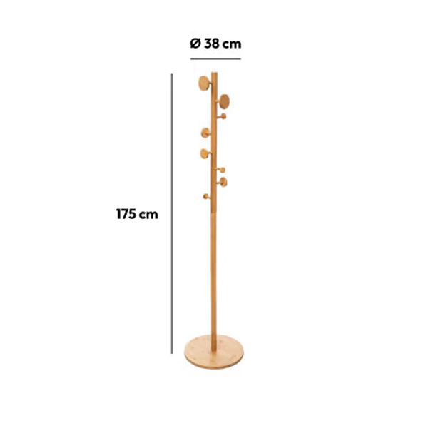 Καλόγερος Ρούχων (38X175) F-V Coat Bamboo Tree 167884 Έπιπλα Εισόδου Καλόγεροι Spitishop