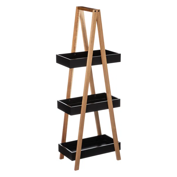 Ραφιέρα Δαπέδου 3 Θέσεων (30x18x82) F-V Natureo Black 160851A