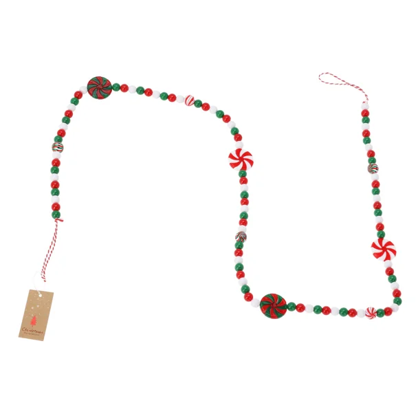 Χριστουγεννιάτικη Γιρλάντα 140εκ. K-M Green - White - Red GR9022630