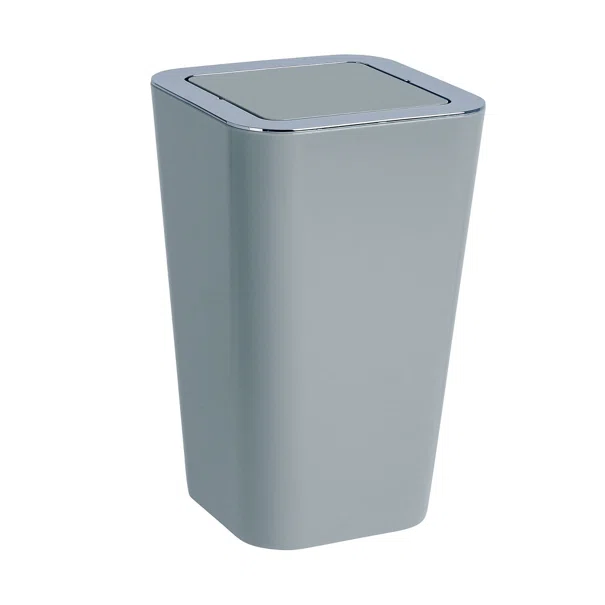 Κάδος Απορριμμάτων Μπάνιου (Φ18.5x36.5) Wenko 6lt Candy Grey 24163100