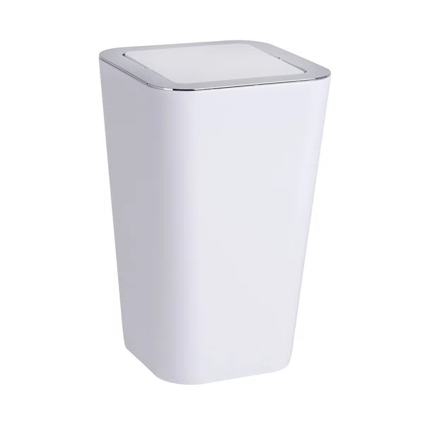 Κάδος Απορριμμάτων Μπάνιου (Φ18.5x36.5) Wenko 6lt Candy White 22464100