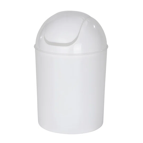 Κάδος Απορριμμάτων Μπάνιου (Φ20x30) Wenko 6lt Economic White 21424100