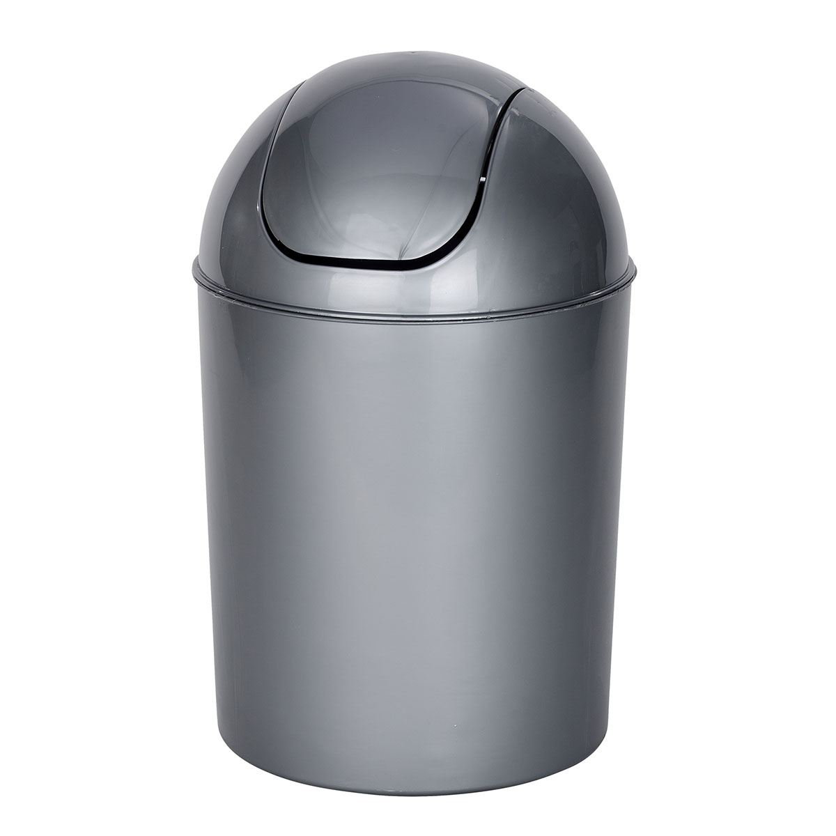 Κάδος Απορριμμάτων Μπάνιου (Φ20x30) Wenko 6lt Economic Grey 21884100