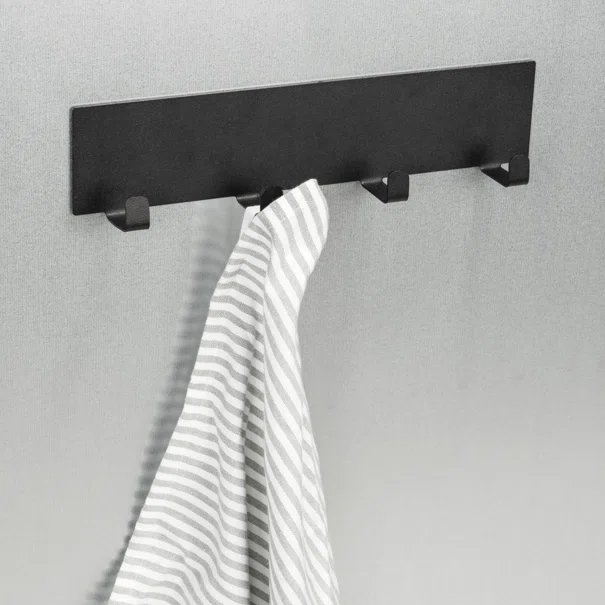 Μαγνητική Κρεμάστρα 4 Θέσεων (30x2x6.5) Wenko Ima Black 55013100