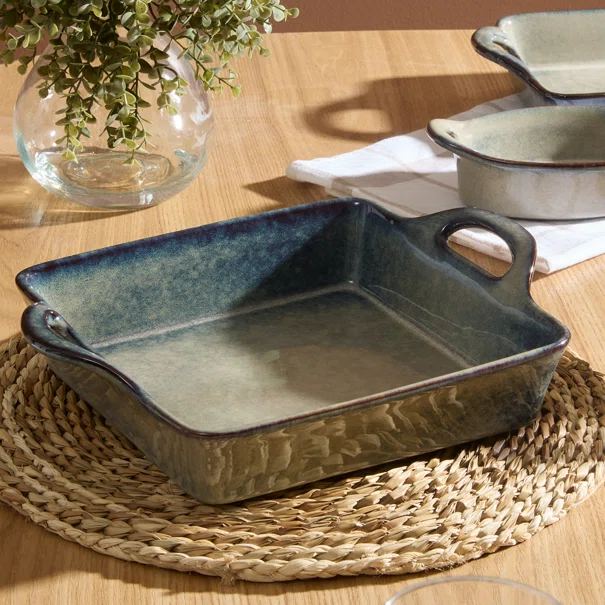 Πυρίμαχο Σκεύος Τετράγωνο (31.6x25x7.6) S-D Terre Green 217900A