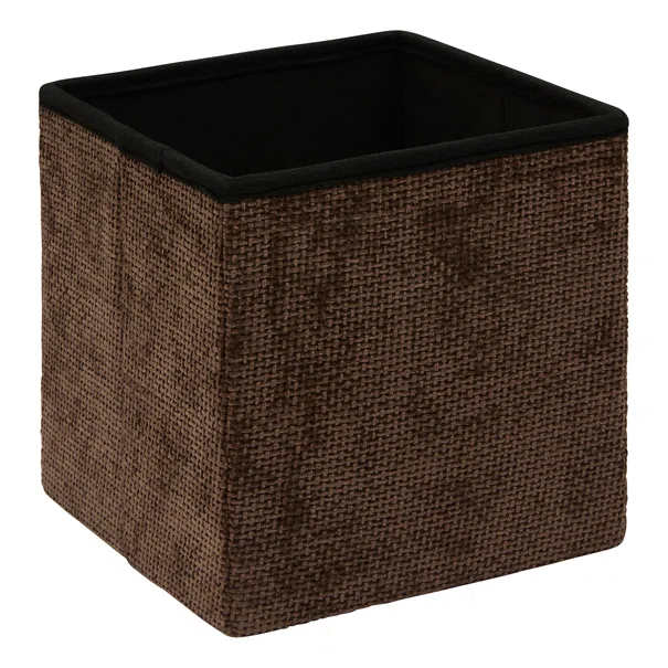 Σκαμπό Με Αποθηκευτικό Χώρο (31x31x31) F-V Velvy Chocolate 212743D