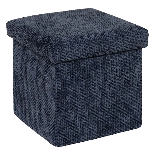 Σκαμπό Με Αποθηκευτικό Χώρο (31x31x31) F-V Velvy Blue 212743E