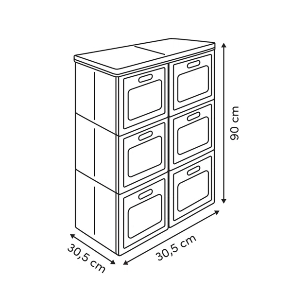 Κουτιά Αποθήκευσης (61x30.5x91) F-V Cube'n Door 212797
