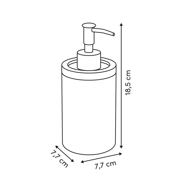 Dispenser Μπάνιου 400ml (Φ7.7x18.5) F-V Bloom 174698C