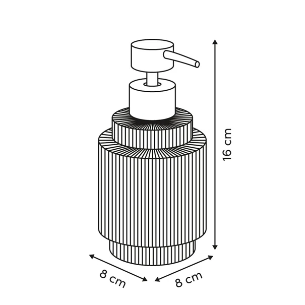 Dispenser Μπάνιου 300ml (Φ8x16) F-V Solis Amber 214700A