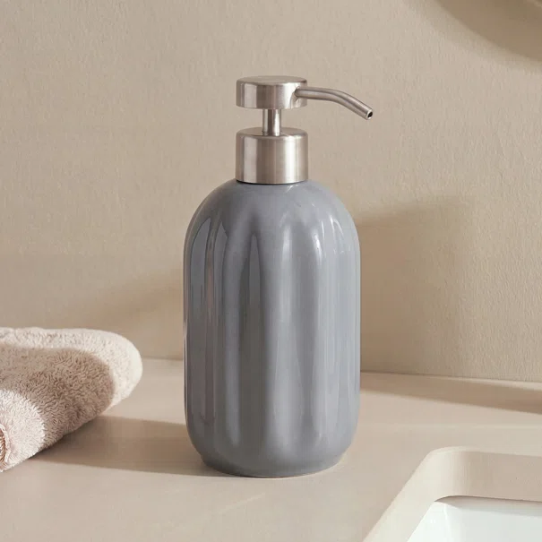 Dispenser Μπάνιου 450ml (Φ8.3x18) F-V Suny Grey 220214H