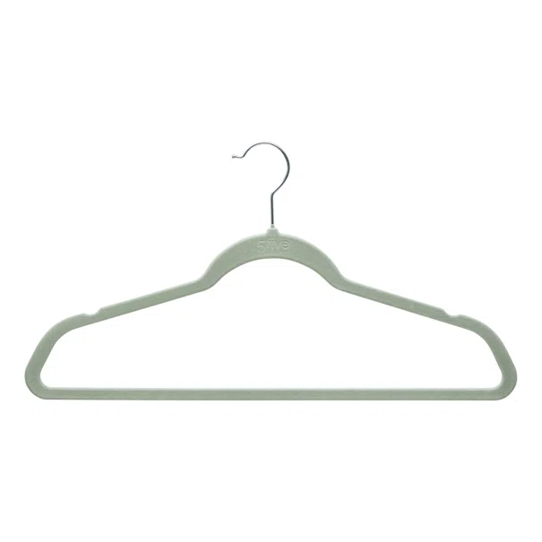 Κρεμάστρες Ρούχων Βελουτέ (Σετ 20τμχ) F-V Hang'Clip 218616 Green