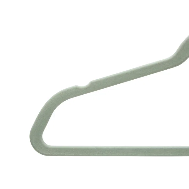 Κρεμάστρες Ρούχων Βελουτέ (Σετ 20τμχ) F-V Hang'Clip 218616 Green
