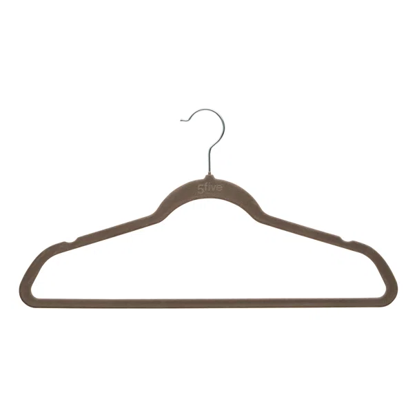 Κρεμάστρες Ρούχων Βελουτέ (Σετ 20τμχ) F-V Hang'Clip 218616 Beige