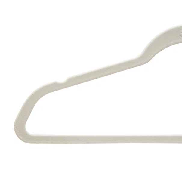 Κρεμάστρες Ρούχων Βελουτέ (Σετ 20τμχ) F-V Hang'Clip 218616 Beige