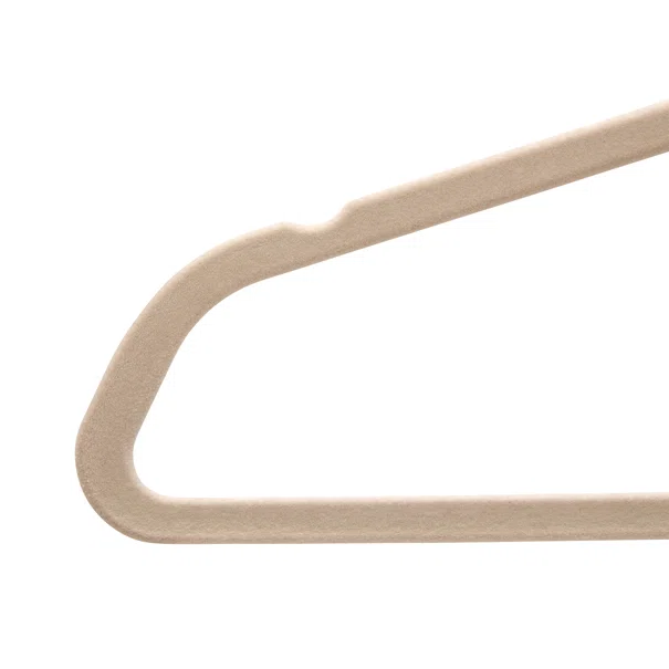 Κρεμάστρες Ρούχων Βελουτέ (Σετ 20τμχ) F-V Hang'Clip 218616 Beige