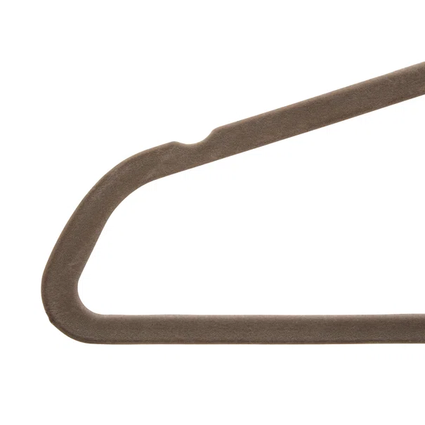 Κρεμάστρες Ρούχων Βελουτέ (Σετ 20τμχ) F-V Hang'Clip 218616 Beige