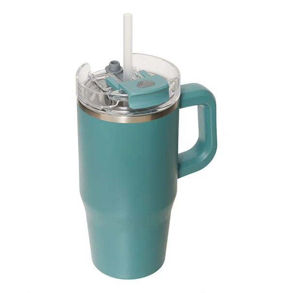 Κούπα Θερμός Με Λαβή & Καλαμάκι 600ml F-V Alex 213566 Blue