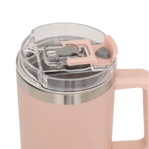 Κούπα Θερμός Με Λαβή & Καλαμάκι 1.2lt F-V Alex 198062 Pink