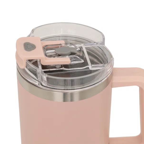 Κούπα Θερμός Με Λαβή & Καλαμάκι 1.2lt F-V Alex 198062 Pink