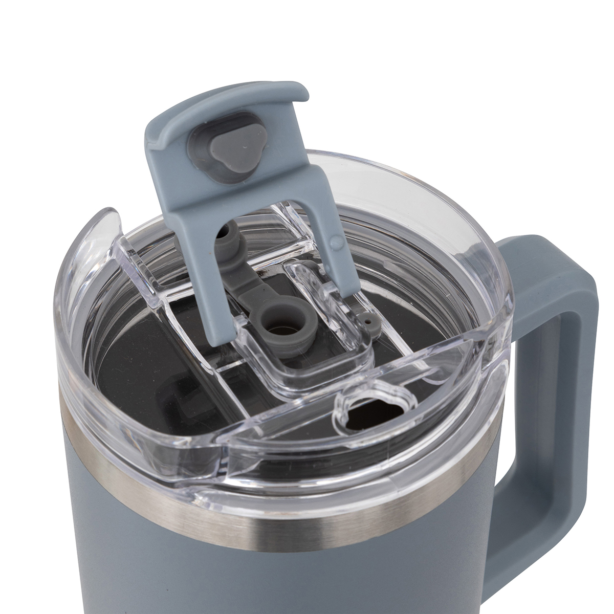 Κούπα Θερμός με Λαβή Καλαμάκι 1 2Lt F-V Alex 198062 Grey Οργάνωση & Αποθήκευση Ποτήρια Spitishop