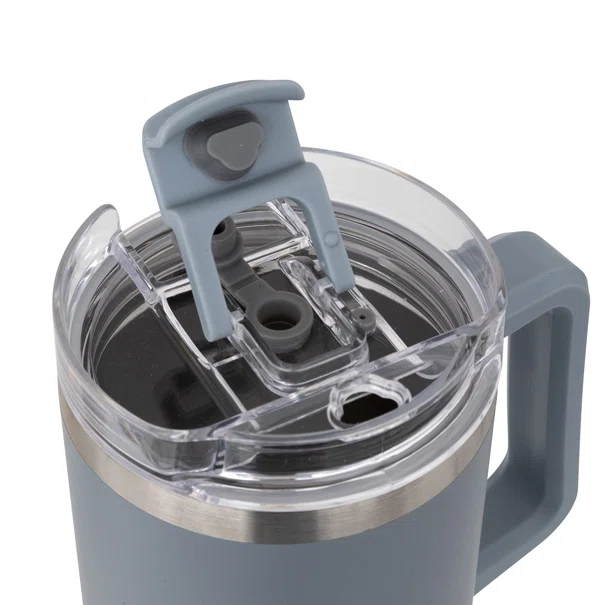 Κούπα Θερμός Με Λαβή & Καλαμάκι 1.2lt F-V Alex 198062 Grey