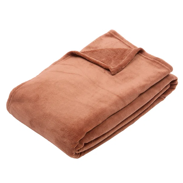Κουβέρτα Fleece Ημίδιπλη (180x230) A-S Throw Terracotta 120503S